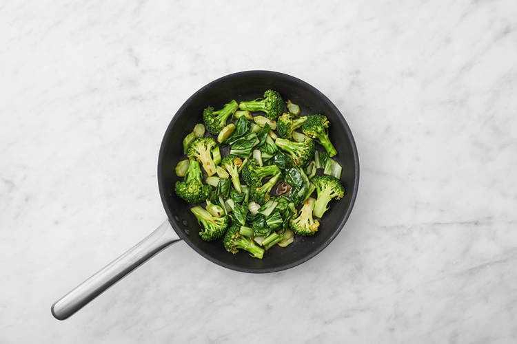 Cook the veggies