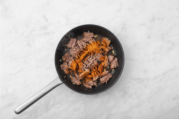 Cook the pork 