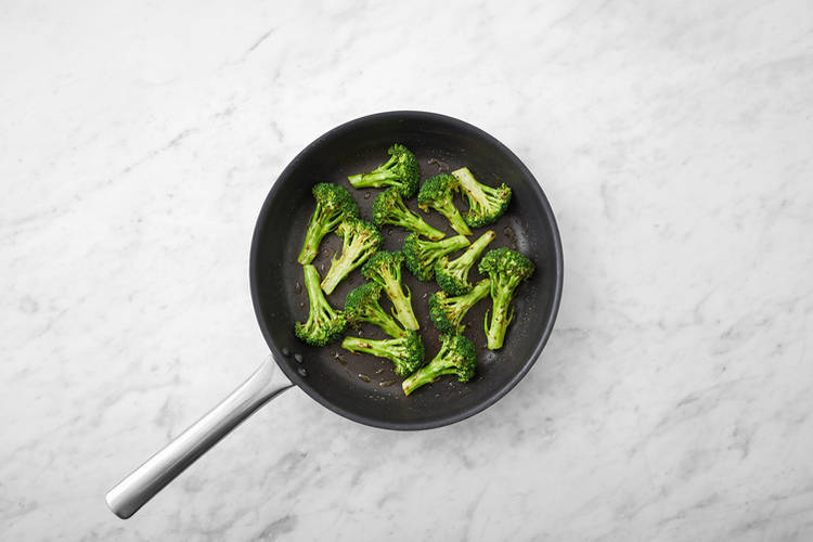 Cook the baby broccoli 