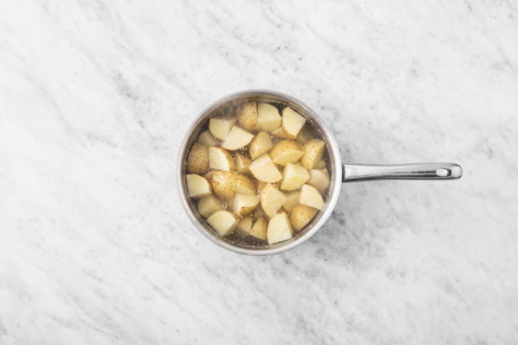 Cook the potatoes