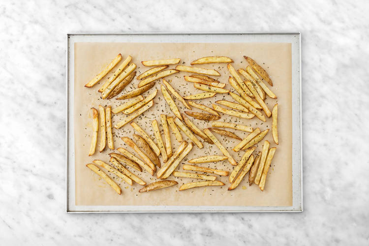 Bake the fries