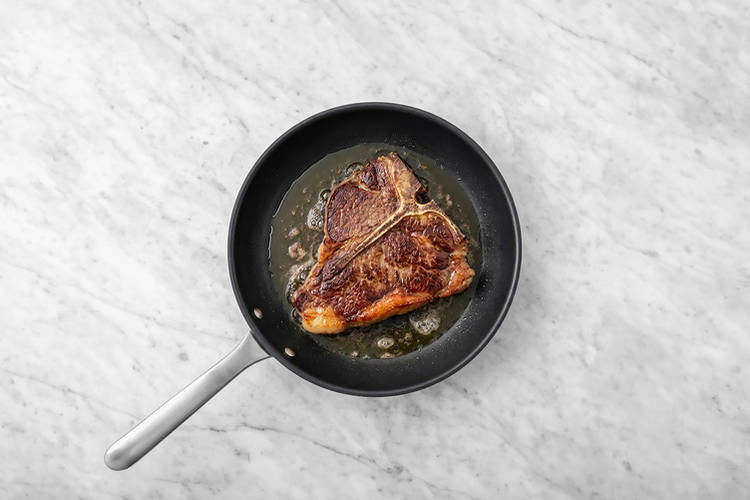 Cook the Porterhouse steak