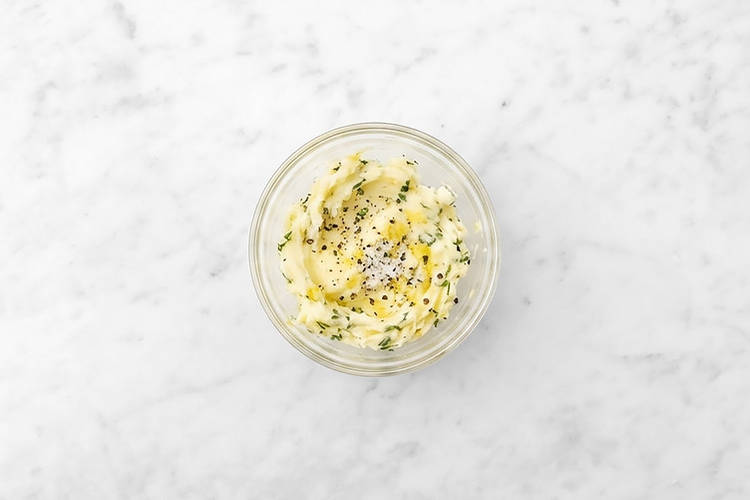 Make rosemary butter