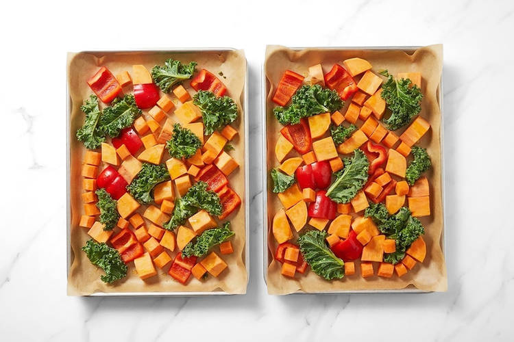 Roast the veggies