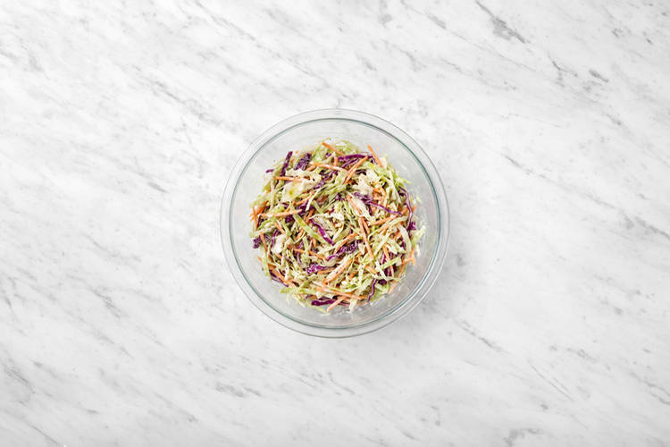 Toss the slaw & smash the avo 