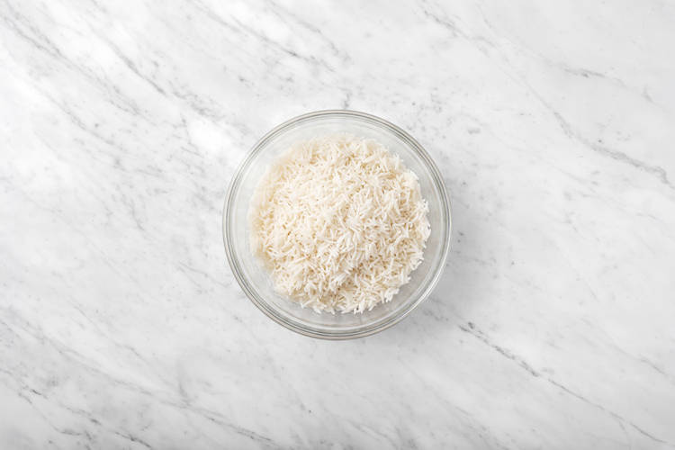 Microwave the rice