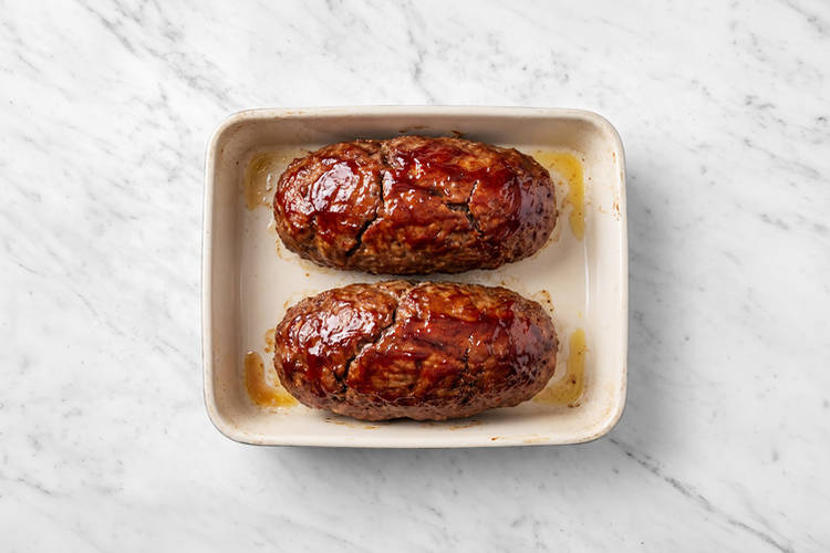 Bake the meatloaves