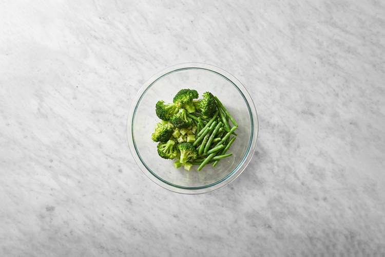 Steam the veggies