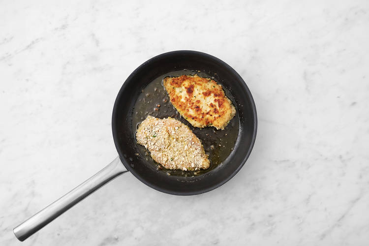 Cook the chicken & bacon