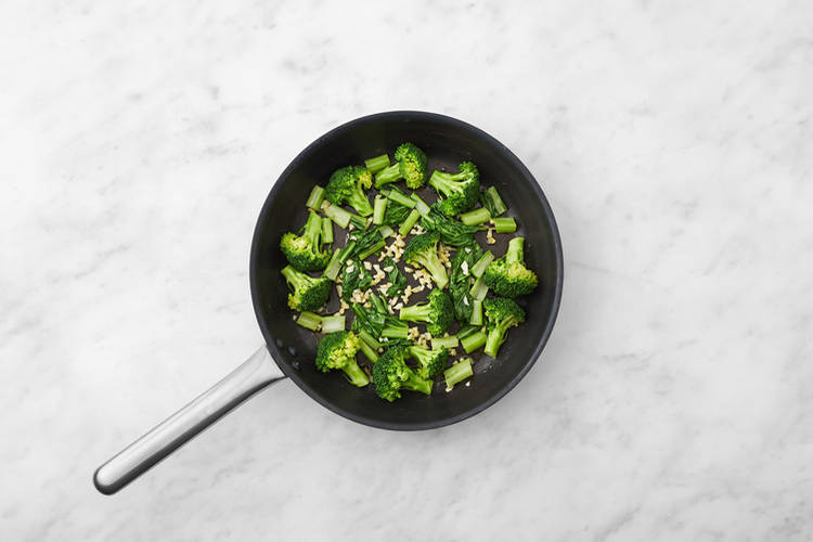 Cook the veggies