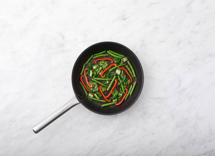 Cook the veggies
