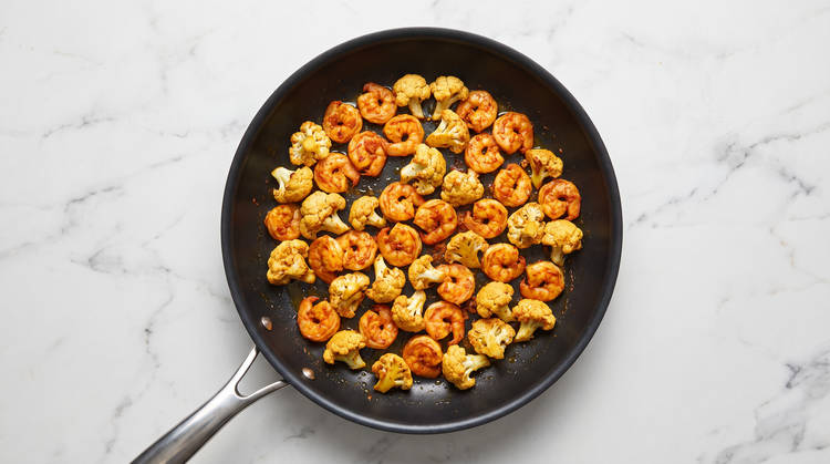Cook Cauliflower & Shrimp