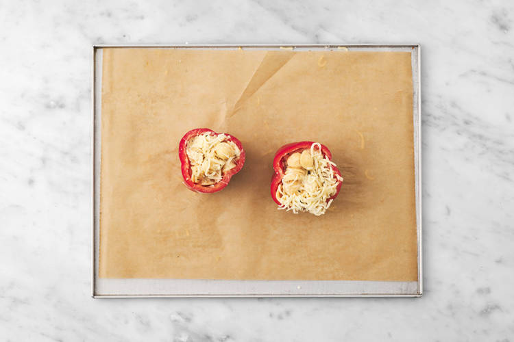 Bake the mac-o'-lanterns