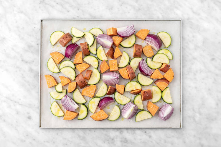 Roast the veggies