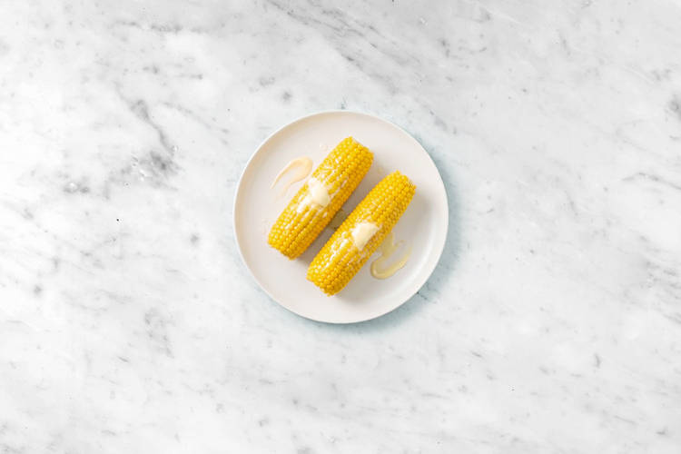 Steam the corn