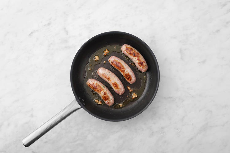 Cook the sausages