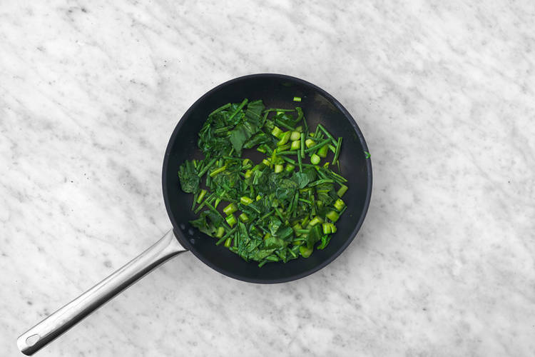 Cook the veggies