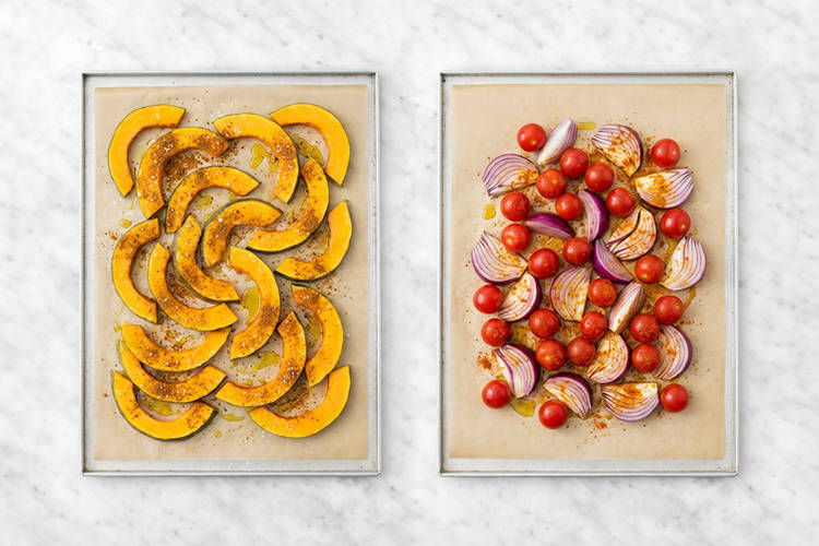 Roast the veggies