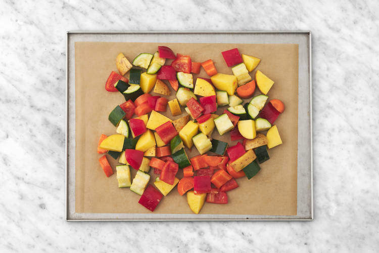 Roast the veggies