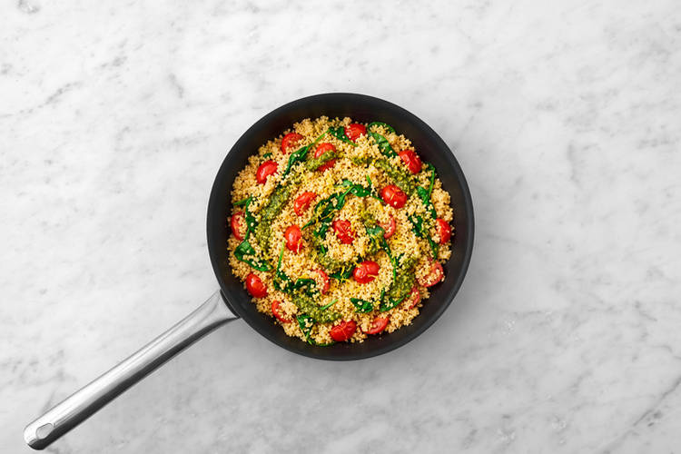Add the veggies & lemon