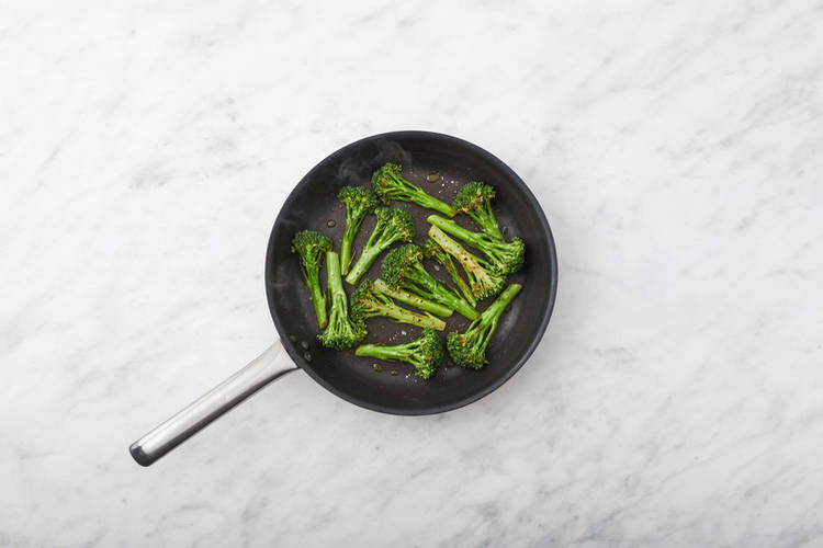 Cook the baby broccoli
