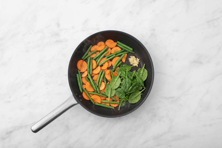 Get prepped & cook the veggies
