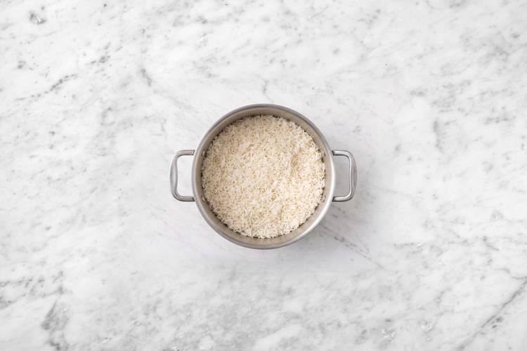 Cook rice and chicken