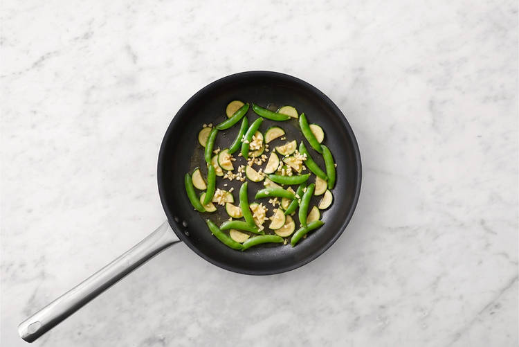 Cook the veggies