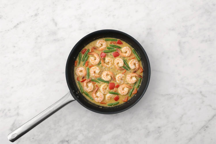 Add the prawns