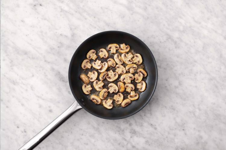 Cook mushrooms