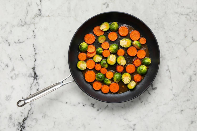 Prep and start veggies