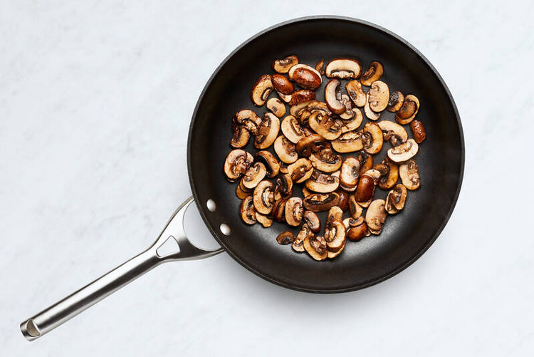 Cook mushrooms