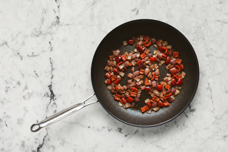 Prep and cook veggies