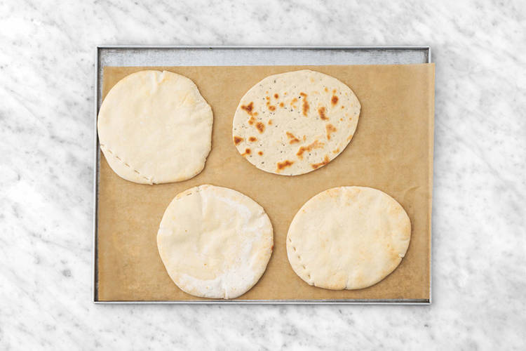 Warm the Lebanese Flatbread