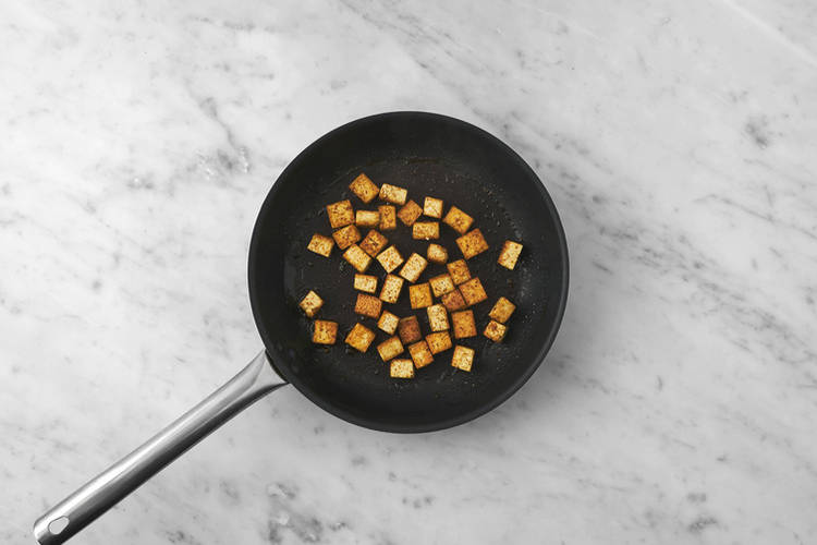 Cook the tofu