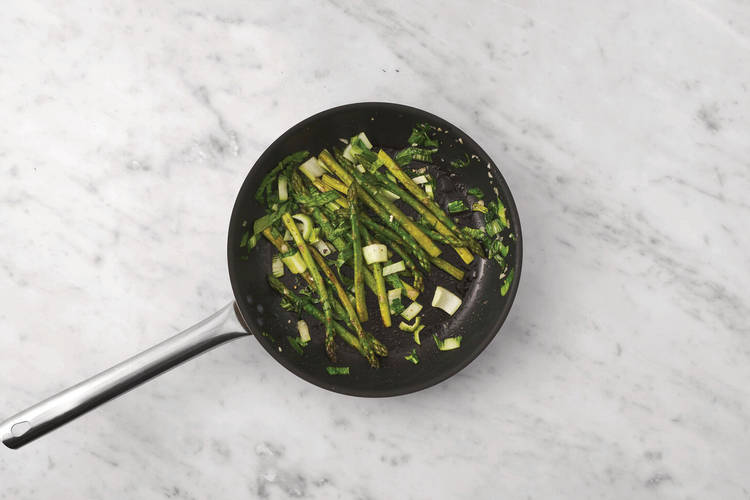 Cook the veggies