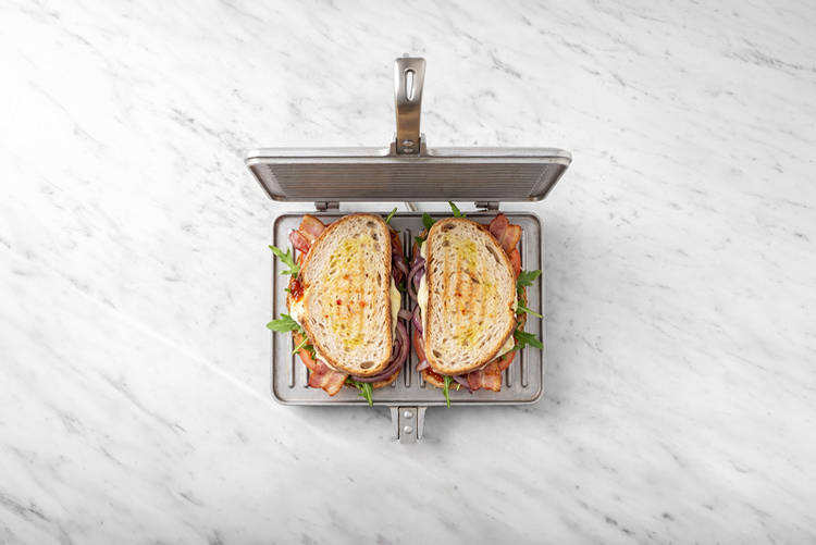 Grill the toastie