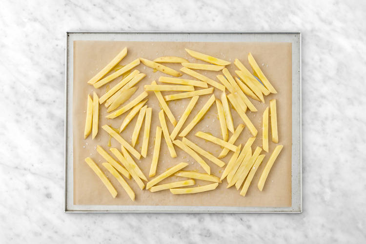 Bake the fries