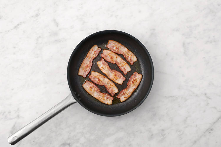 Cook the bacon 