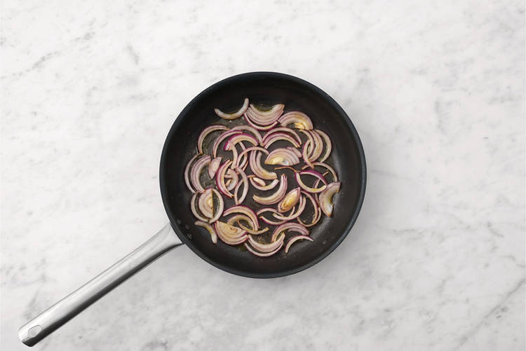 Cook the onion