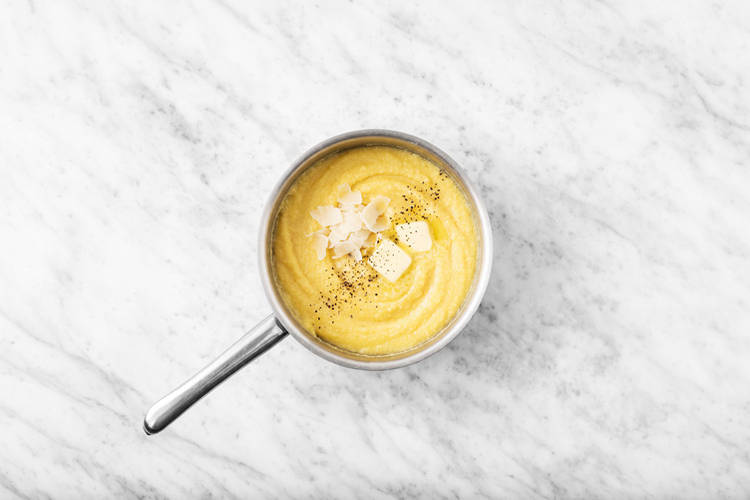 Cook the polenta