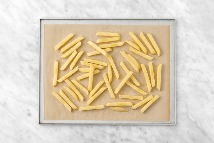 Bake the fries