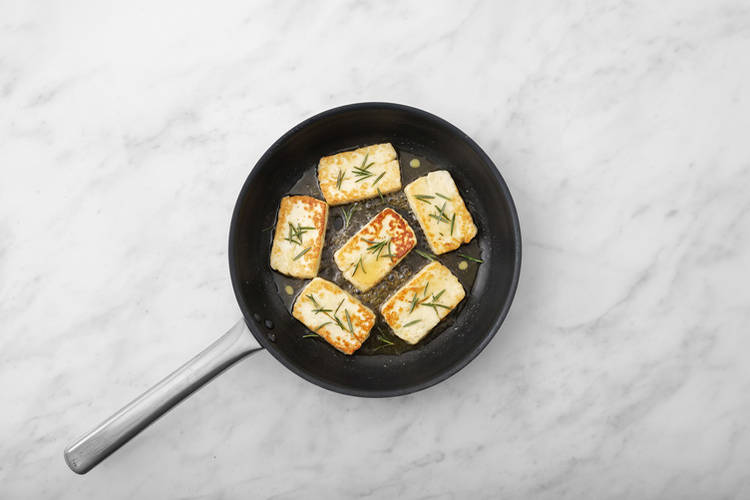 Cook the haloumi