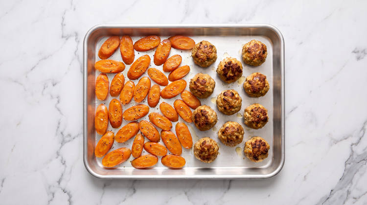 Roast Meatballs & Carrots