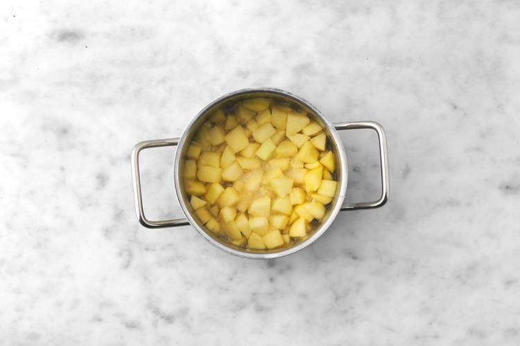 Make smashed potatoes