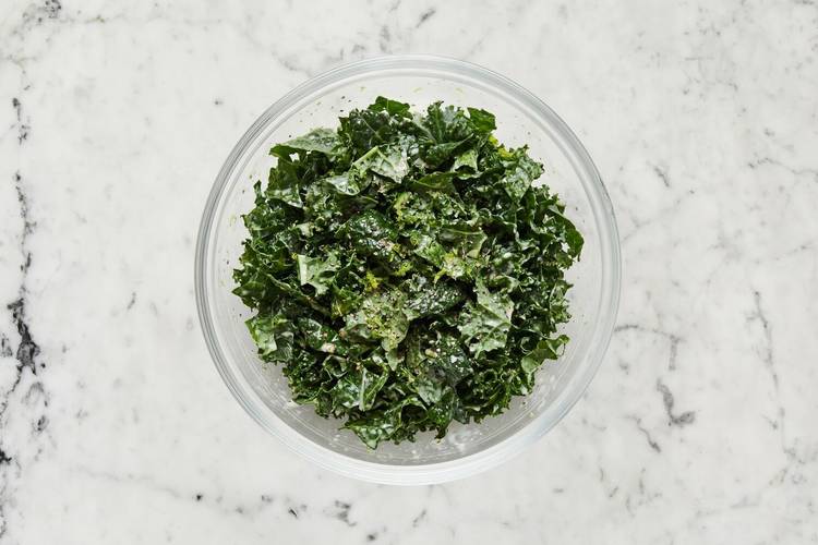 Start salad and make lime-yogurt sauce