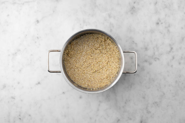 Le quinoa en ébullition