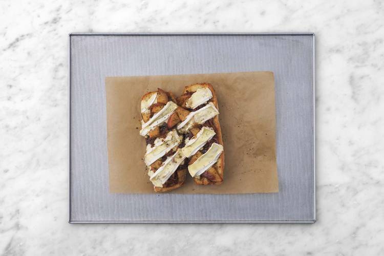 Les tartines au four