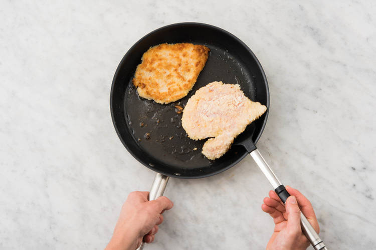 Schnitzel frittieren