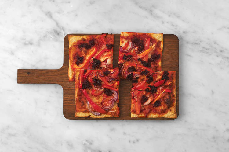 Pizza schneiden